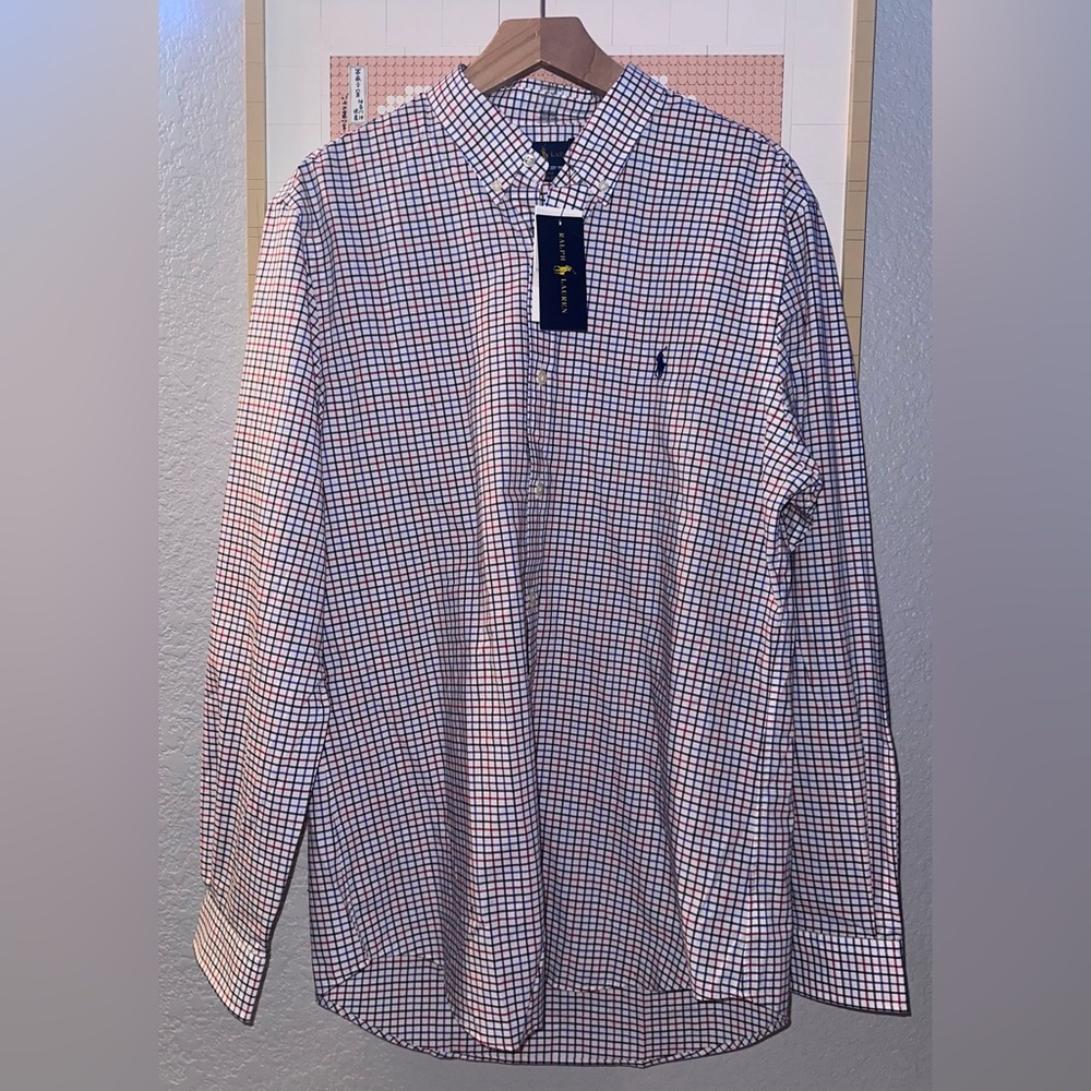 NWT Polo Ralph Lauren Men’s Dress Shirt Slim Fit Size Large